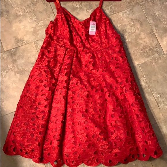 torrid Dresses & Skirts - Torrid Red Vneck Skater dress